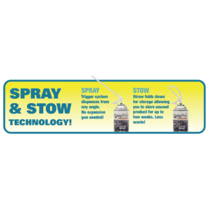 Black Waterfall Foam Spray & Stow